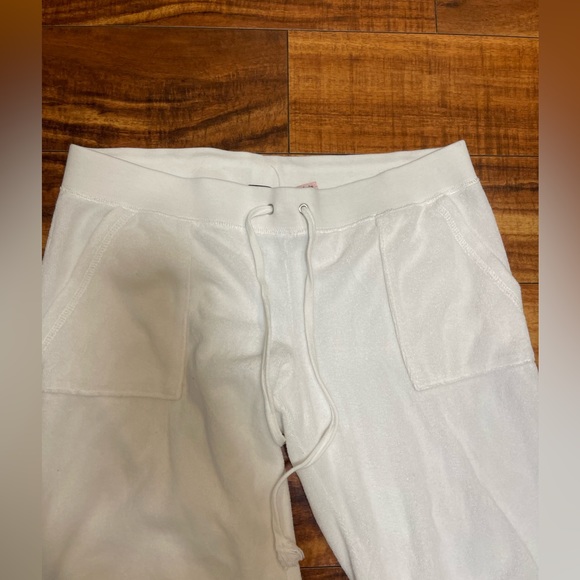 Juicy Couture Women’s White Terry Pants Medium - Picture 2 of 7